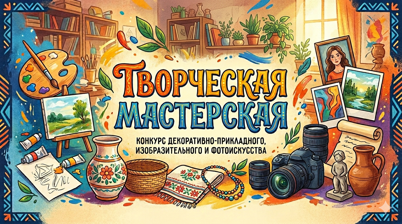 You are currently viewing Районный конкурс‑выставка «Творческая мастерская»: проявите свой талант!