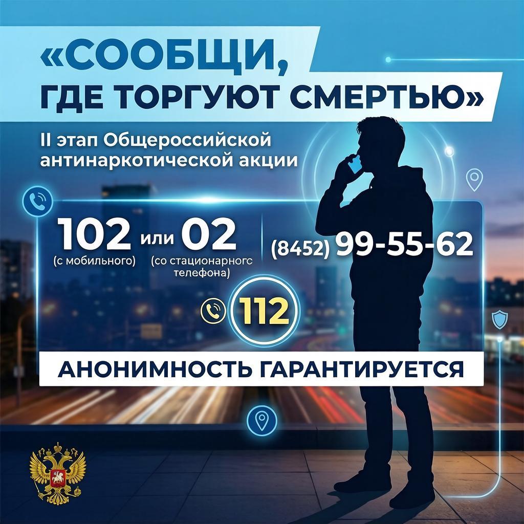 You are currently viewing Внимание! С 21 сентября по 2 октября 2026 года проходит второй этап Общероссийской антинаркотической акции «Сообщи, где торгуют смертью»